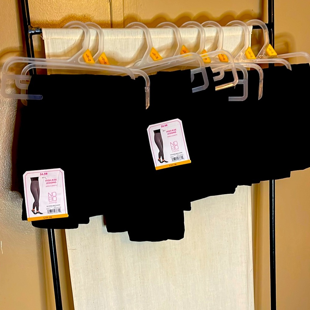 New 8 pair High rise leggings ankle length NOBO no boundaries size large 11/13